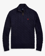 Cable-Knit Quarter-Zip Jumper