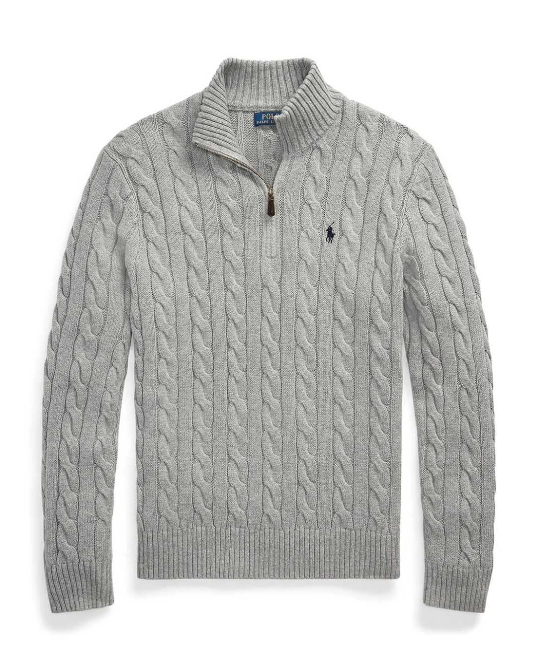 Cable-Knit Quarter-Zip Jumper