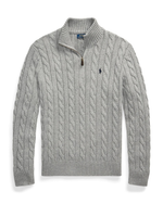 Cable-Knit Quarter-Zip Jumper
