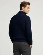 Cable-Knit Quarter-Zip Jumper