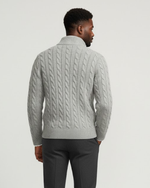 Cable-Knit Quarter-Zip Jumper