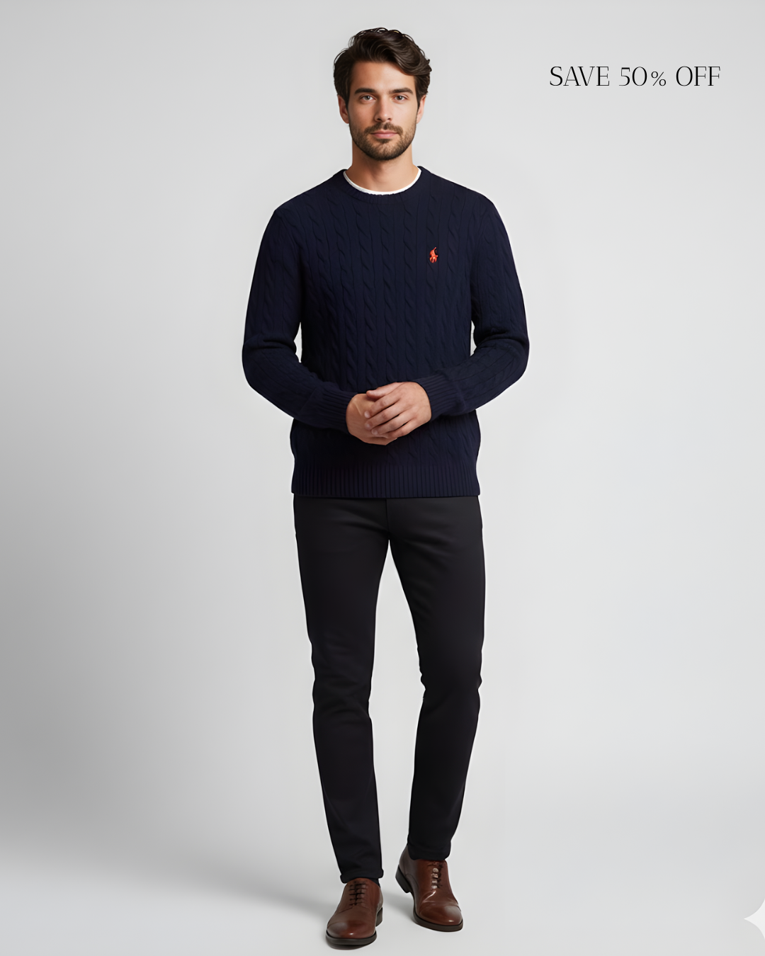 Cable-Knit Wool-Cashmere Jumper