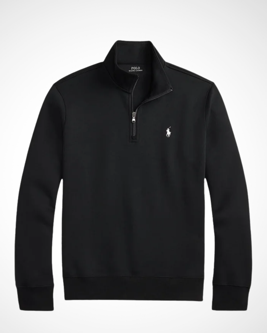 Double-Knit Quarter-Zip Pullover