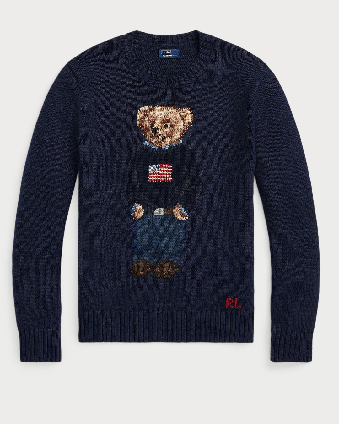 Polo Bear Linen-Cotton Jumper