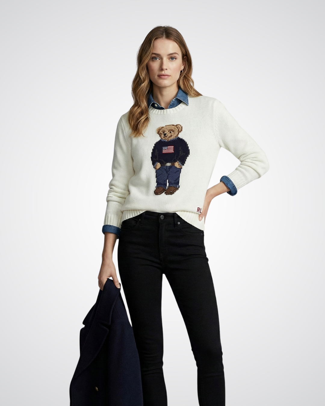 Polo Bear Linen-Cotton Jumper